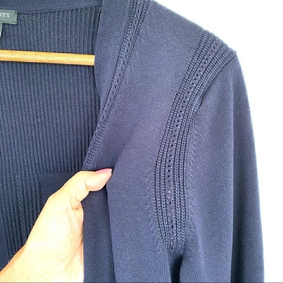 Talbots open cardigan, straight out & loose fitting, plus size X - Picture 5 of 10